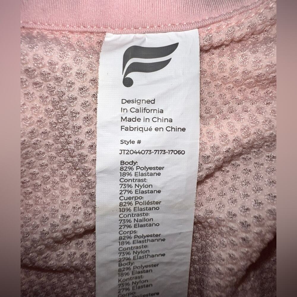 Fabletics trinity performance jacket pink zip up … - image 10